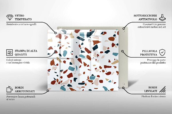 Stenska zaščitna plošča za štedilnik Dekorativni kamen
