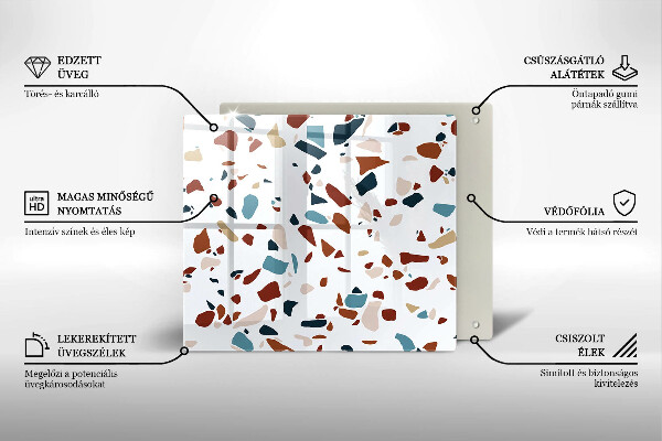 Stenska zaščitna plošča za štedilnik Dekorativni kamen