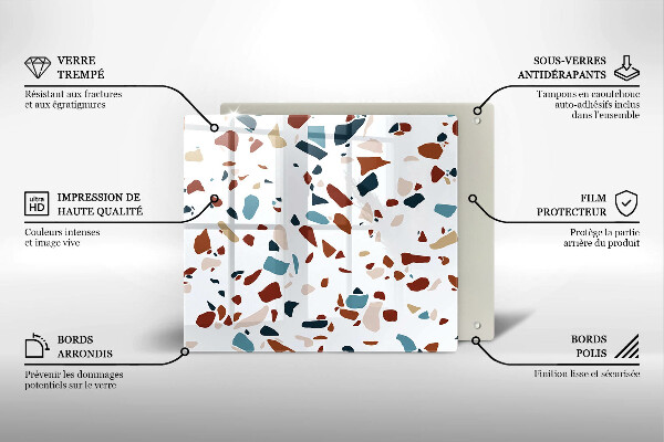 Stenska zaščitna plošča za štedilnik Dekorativni kamen