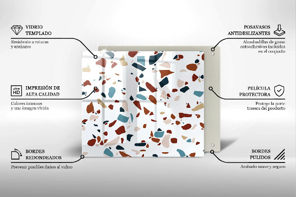 Stenska zaščitna plošča za štedilnik Dekorativni kamen