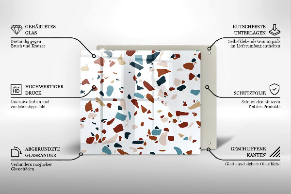 Stenska zaščitna plošča za štedilnik Dekorativni kamen