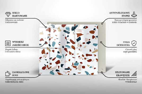 Stenska zaščitna plošča za štedilnik Dekorativni kamen