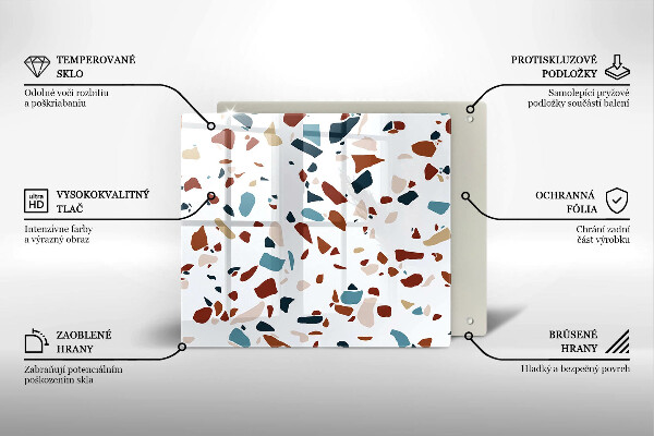 Stenska zaščitna plošča za štedilnik Dekorativni kamen