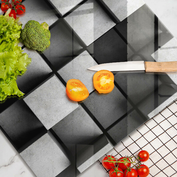 Stenska zaščitna plošča za štedilnik 3D geometrijsko ozadje