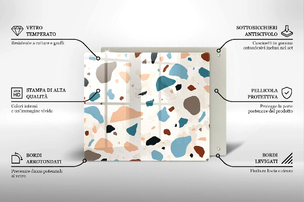 Stenska zaščitna plošča za štedilnik Dekorativna kamenina