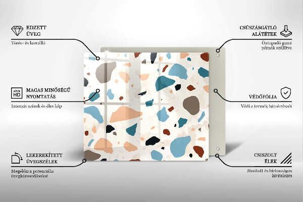 Stenska zaščitna plošča za štedilnik Dekorativna kamenina