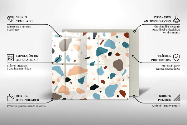 Stenska zaščitna plošča za štedilnik Dekorativna kamenina