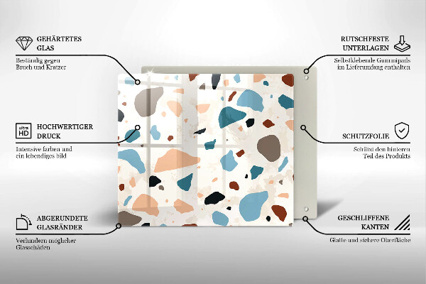 Stenska zaščitna plošča za štedilnik Dekorativna kamenina