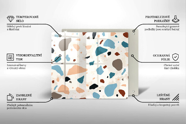 Stenska zaščitna plošča za štedilnik Dekorativna kamenina