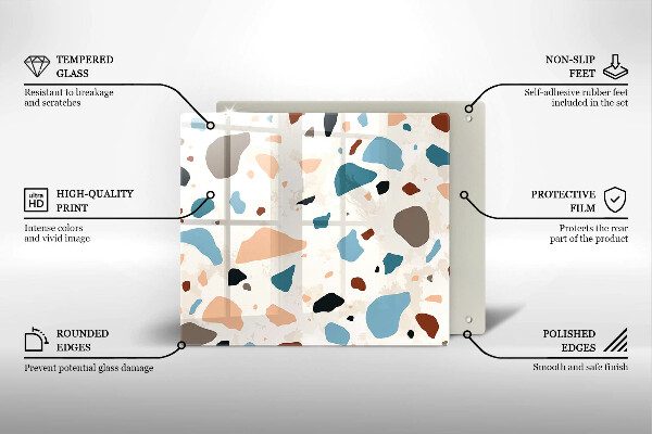 Stenska zaščitna plošča za štedilnik Dekorativna kamenina