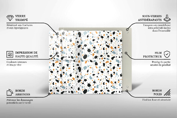 Stenska zaščitna plošča za štedilnik Dekorativna kamenina