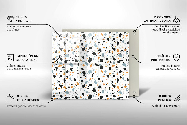 Stenska zaščitna plošča za štedilnik Dekorativna kamenina