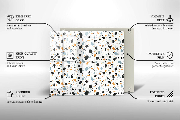 Stenska zaščitna plošča za štedilnik Dekorativna kamenina