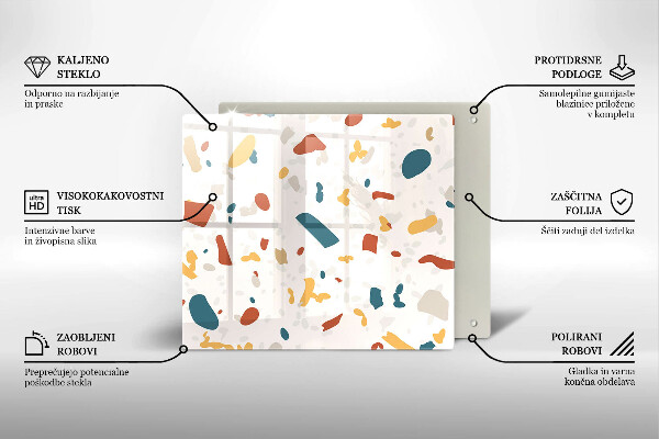 Stenska zaščitna plošča za štedilnik Dekorativna kamenina