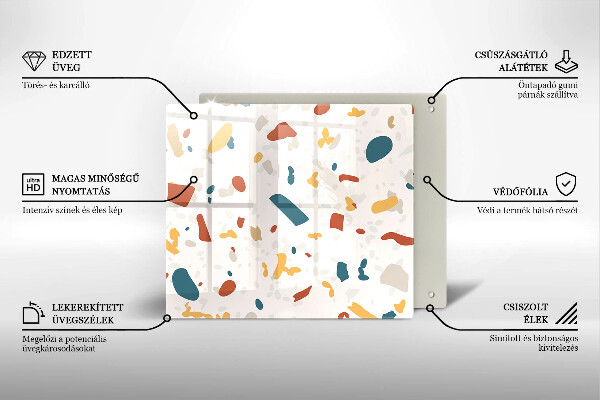 Stenska zaščitna plošča za štedilnik Dekorativna kamenina