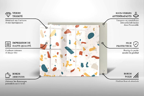 Stenska zaščitna plošča za štedilnik Dekorativna kamenina