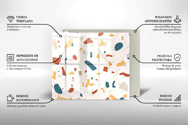 Stenska zaščitna plošča za štedilnik Dekorativna kamenina