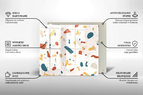 Stenska zaščitna plošča za štedilnik Dekorativna kamenina