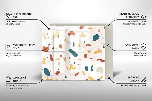 Stenska zaščitna plošča za štedilnik Dekorativna kamenina