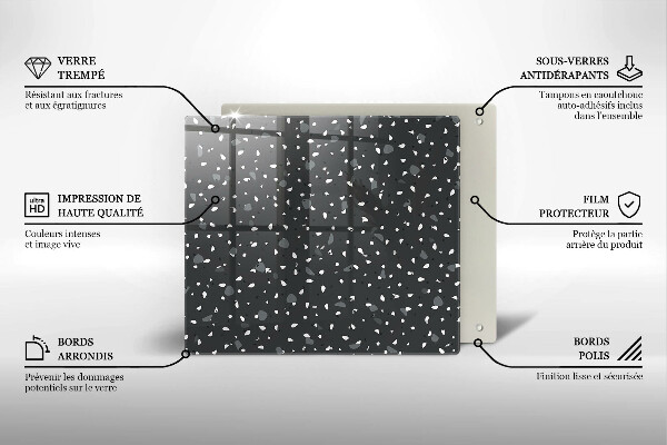 Stenska zaščitna plošča za štedilnik Dekorativni kamen