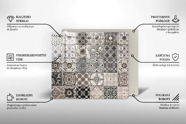 Stenska zaščitna plošča za štedilnik Dekorativne ploščice