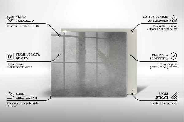 Zaščitna plošča za štedilnik Ozadje s teksturo betona