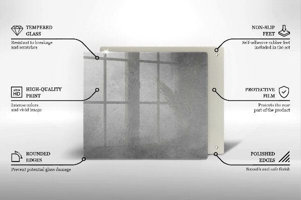 Zaščitna plošča za štedilnik Ozadje s teksturo betona