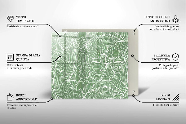 Zaščitna plošča za štedilnik Linearni listi