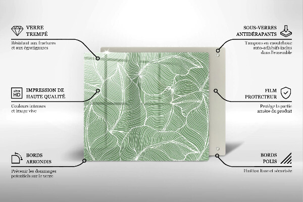 Zaščitna plošča za štedilnik Linearni listi