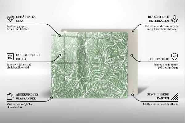 Zaščitna plošča za štedilnik Linearni listi
