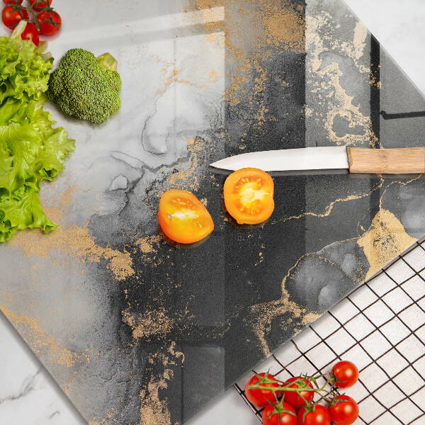 Zaščitna plošča za štedilnik Abstrakcija z zlatom