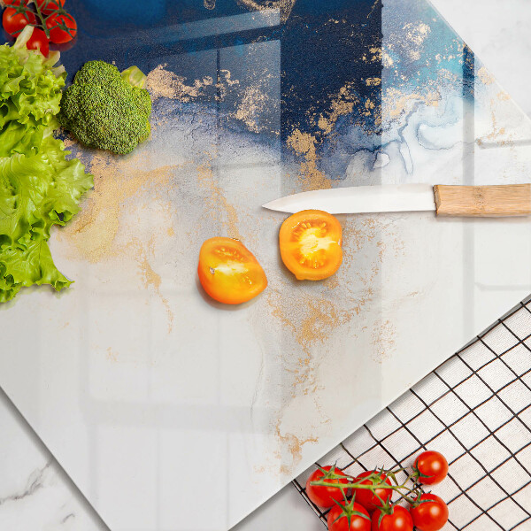 Zaščitna plošča za štedilnik Abstrakcija z modro