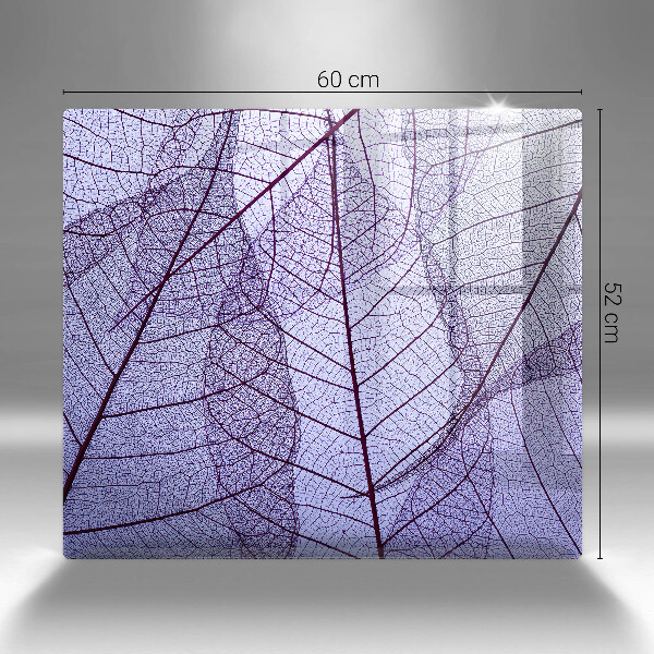 Zaščitna plošča za štedilnik Listi z žilami