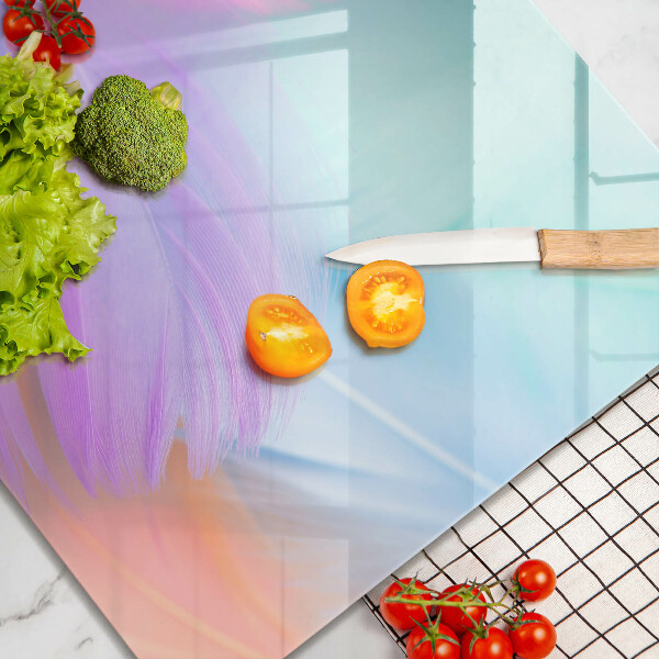 Stenska zaščitna plošča za štedilnik Pastelno perje