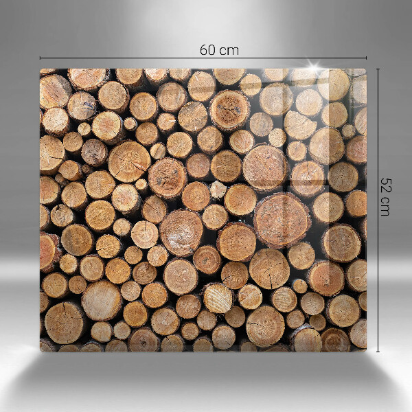 Stenska zaščitna plošča za štedilnik Drevesna debla