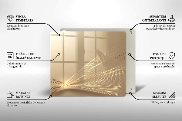 Stenska zaščitna plošča za štedilnik Moderna abstrakcija