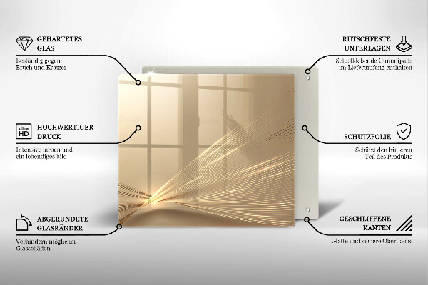 Stenska zaščitna plošča za štedilnik Moderna abstrakcija