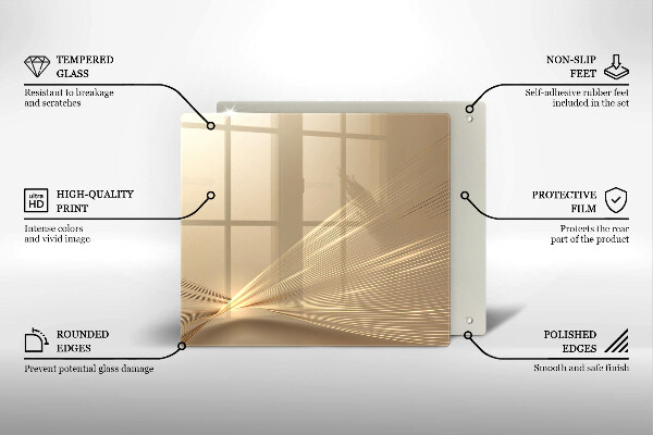 Stenska zaščitna plošča za štedilnik Moderna abstrakcija