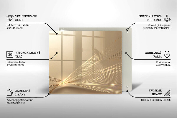 Stenska zaščitna plošča za štedilnik Moderna abstrakcija