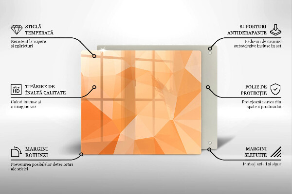 Zaščitna plošča za štedilnik Geometrijsko ozadje