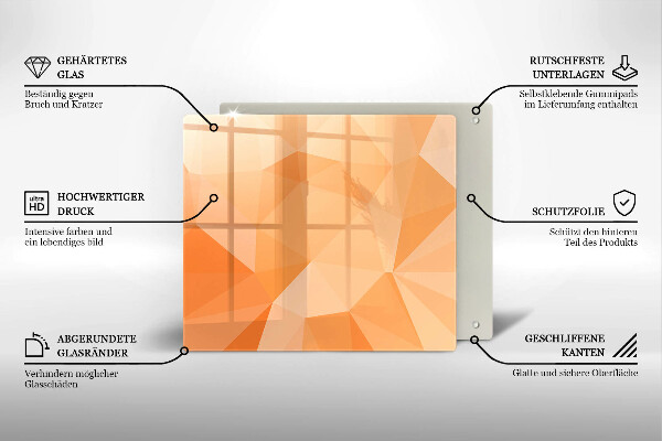 Zaščitna plošča za štedilnik Geometrijsko ozadje