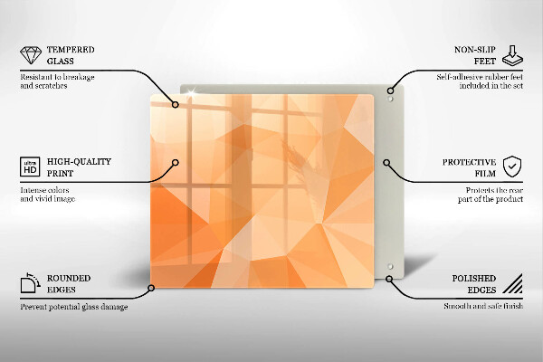 Zaščitna plošča za štedilnik Geometrijsko ozadje