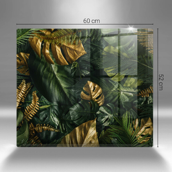 Zaščitna plošča za štedilnik Zlati listi monstere