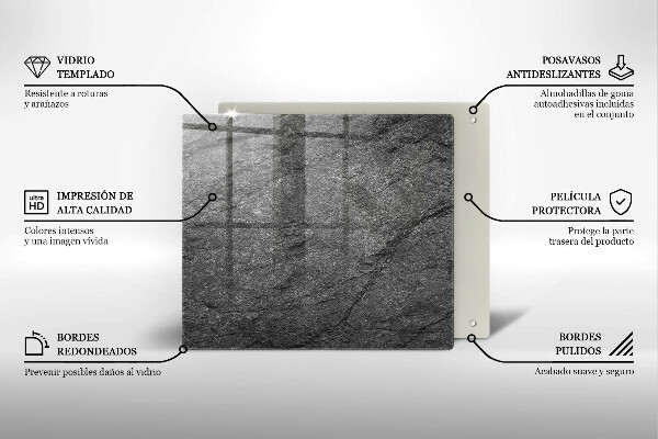 Zaščitna plošča za štedilnik Kamnita tekstura