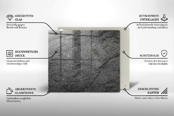Zaščitna plošča za štedilnik Kamnita tekstura