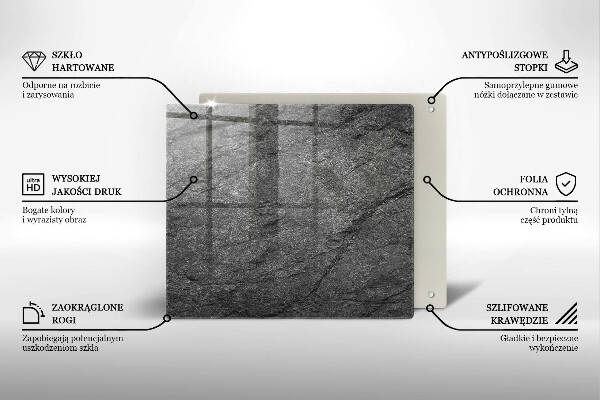 Zaščitna plošča za štedilnik Kamnita tekstura