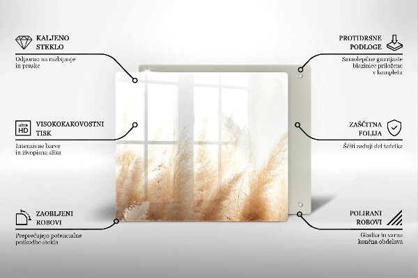 Zaščitna plošča za štedilnik Pampaška trava