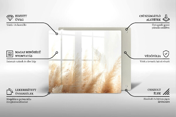 Zaščitna plošča za štedilnik Pampaška trava