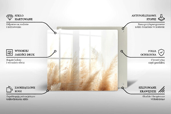 Zaščitna plošča za štedilnik Pampaška trava