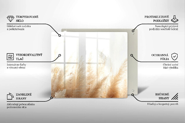 Zaščitna plošča za štedilnik Pampaška trava